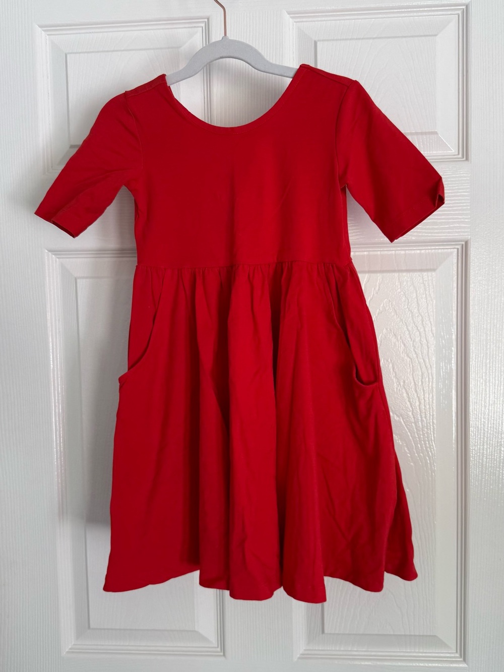 Hanna Andersson Red Dress with Pockets